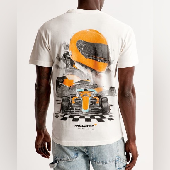 Abercrombie & Fitch Other - A&F OFF WHITE SOFT F1 MCLAREN SHIRT